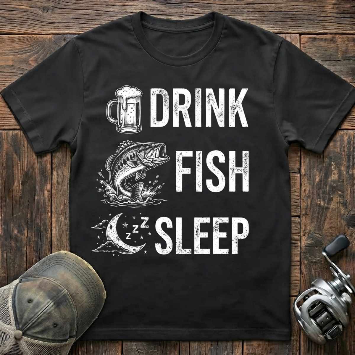 Drink fish sleep T-Shirt