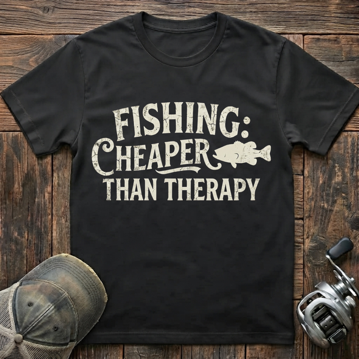 Fishing cheaper then therapy T-Shirt