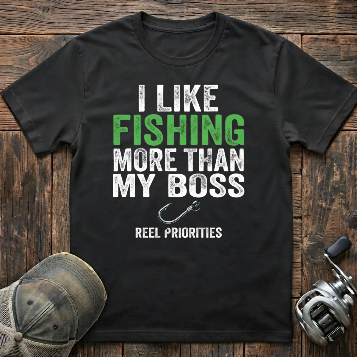 I like fishing more then my boss  T-Shirt