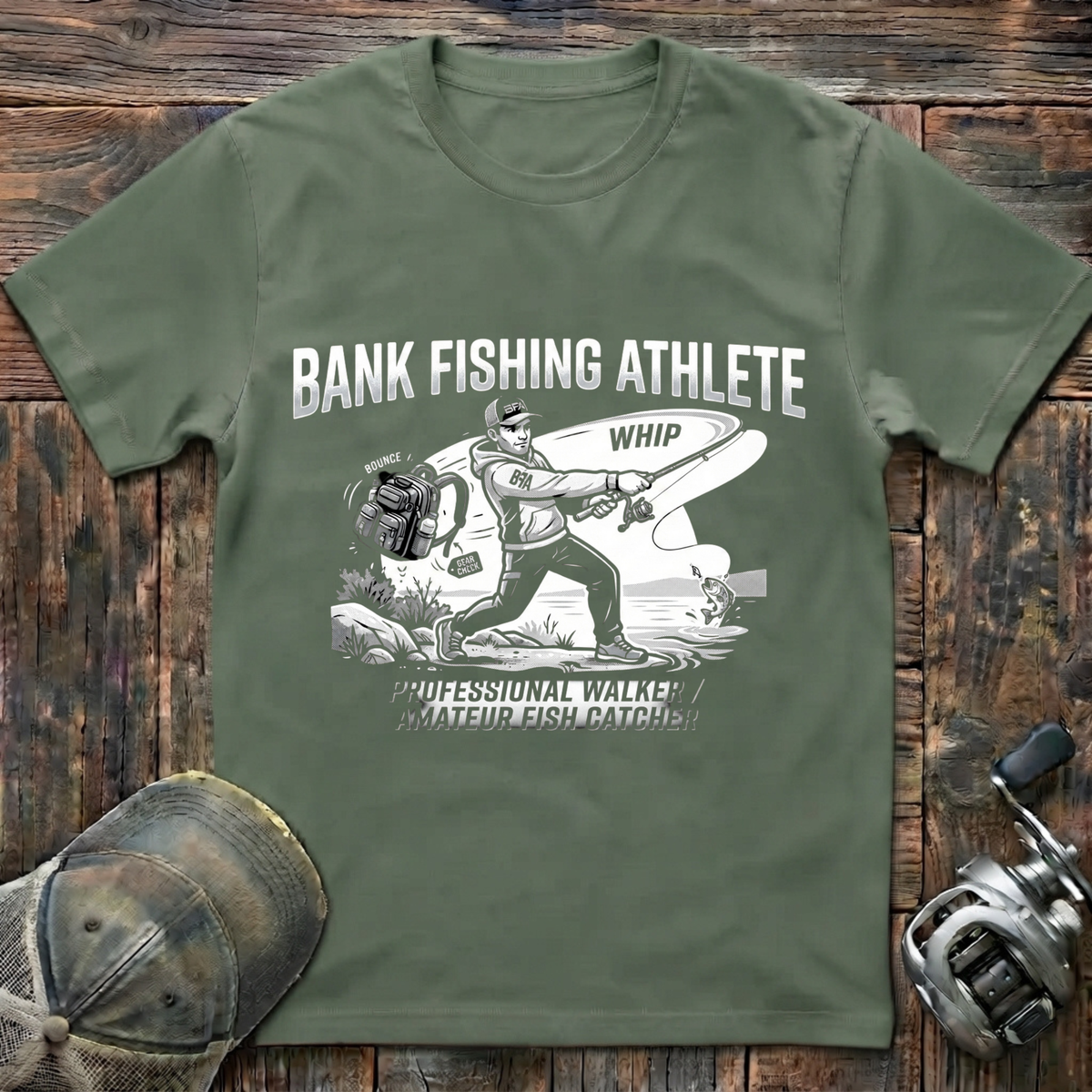 Bass fishing athlete T-Shirt