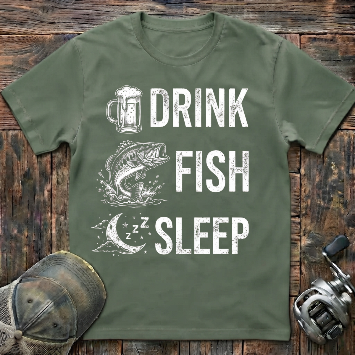 Drink fish sleep T-Shirt