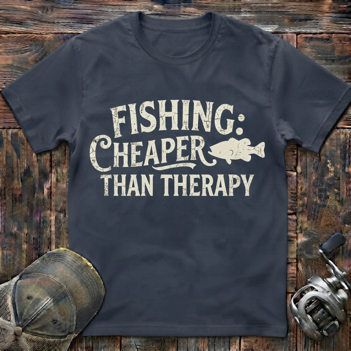 Fishing cheaper then therapy T-Shirt