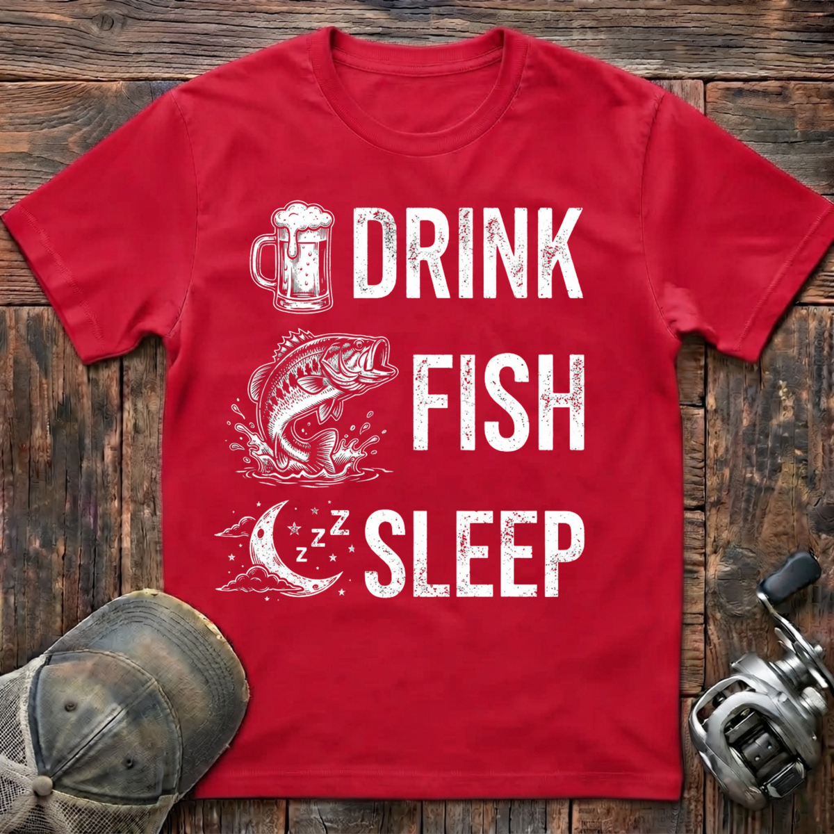 Drink fish sleep T-Shirt