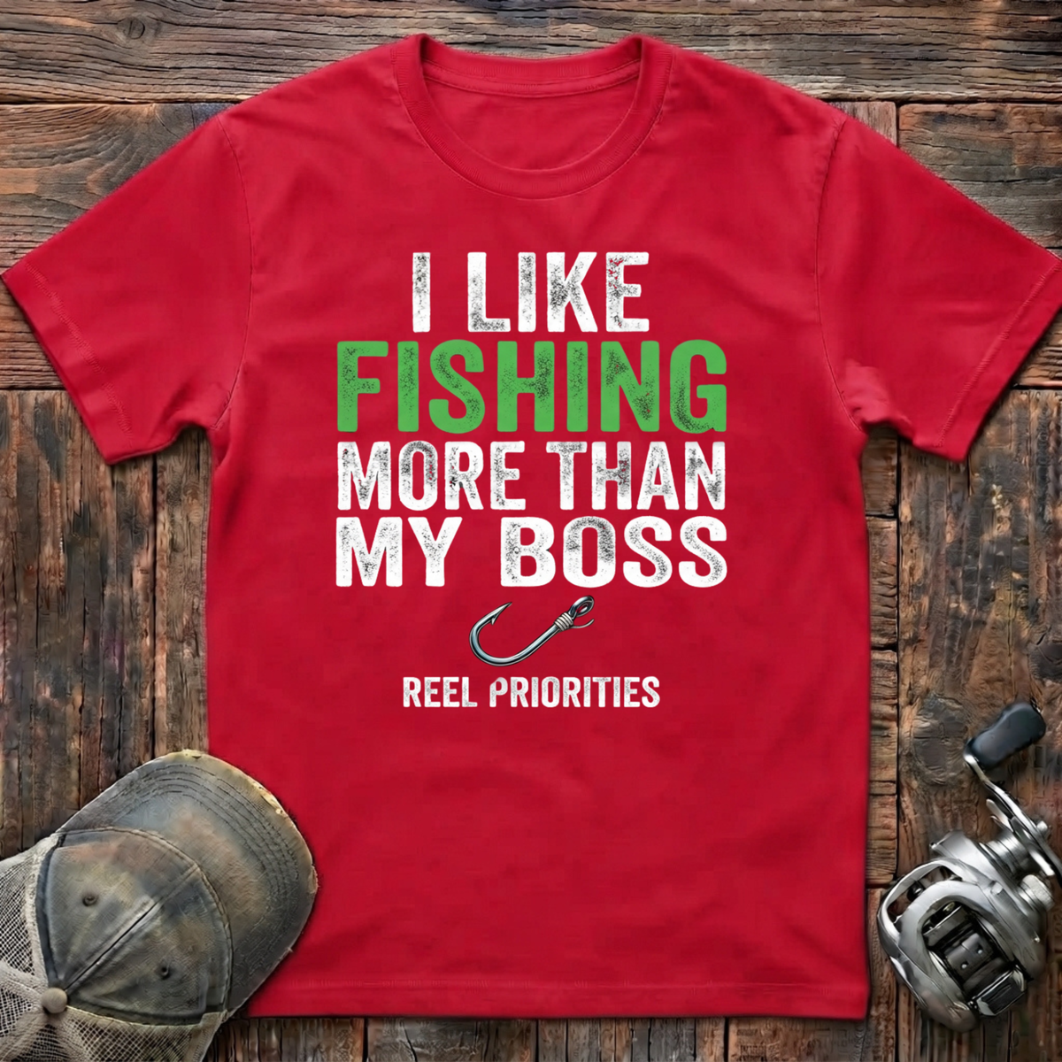 I like fishing more then my boss  T-Shirt