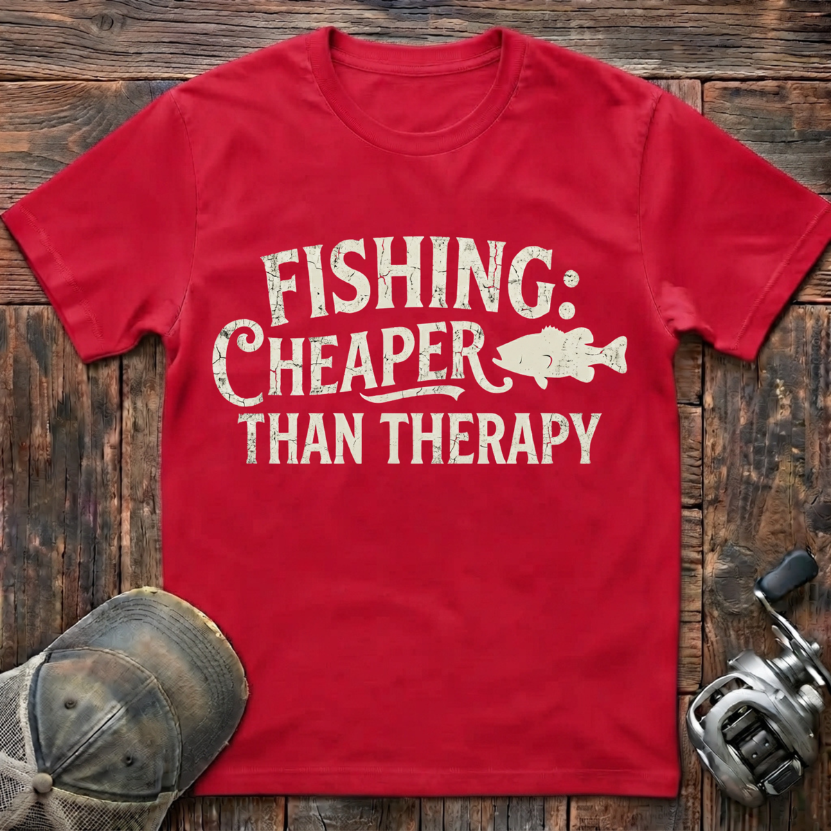 Fishing cheaper then therapy T-Shirt
