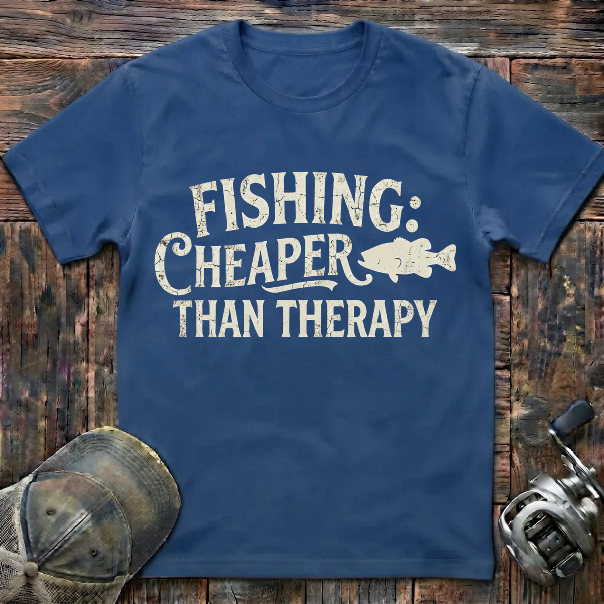 Fishing cheaper then therapy T-Shirt