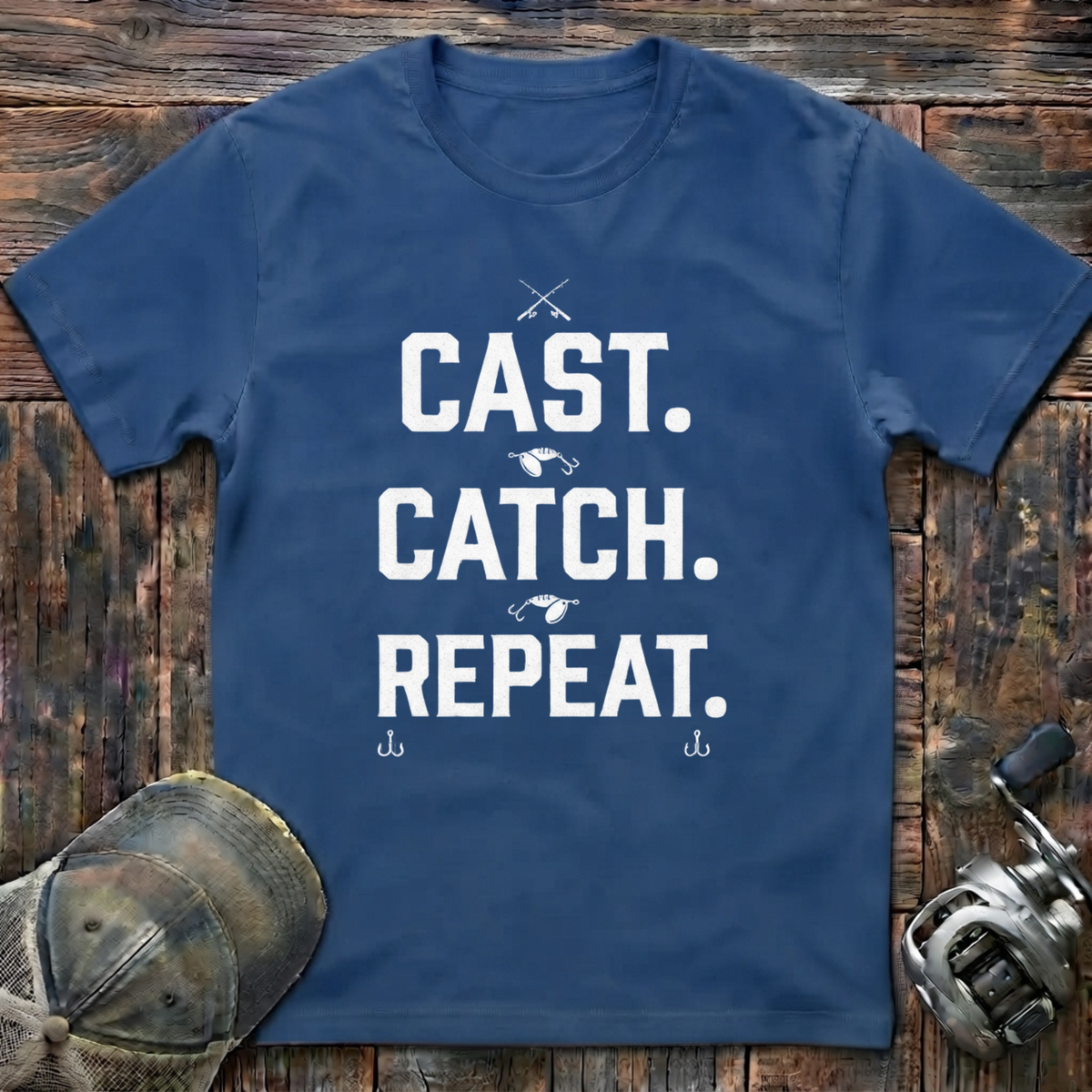 Cast catch repeat  T-Shirt