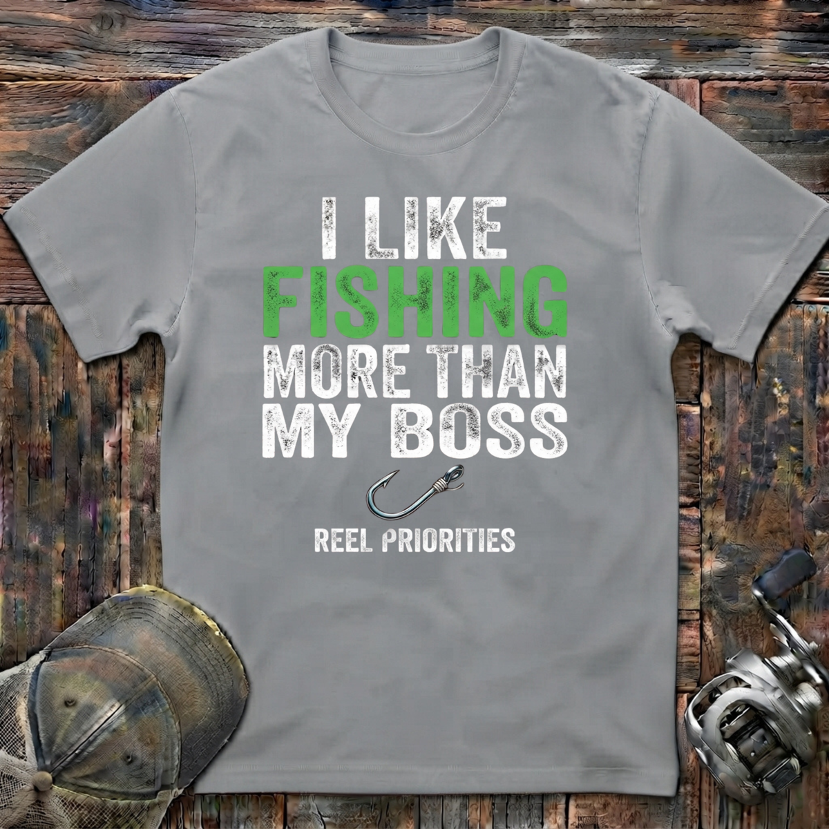 I like fishing more then my boss  T-Shirt