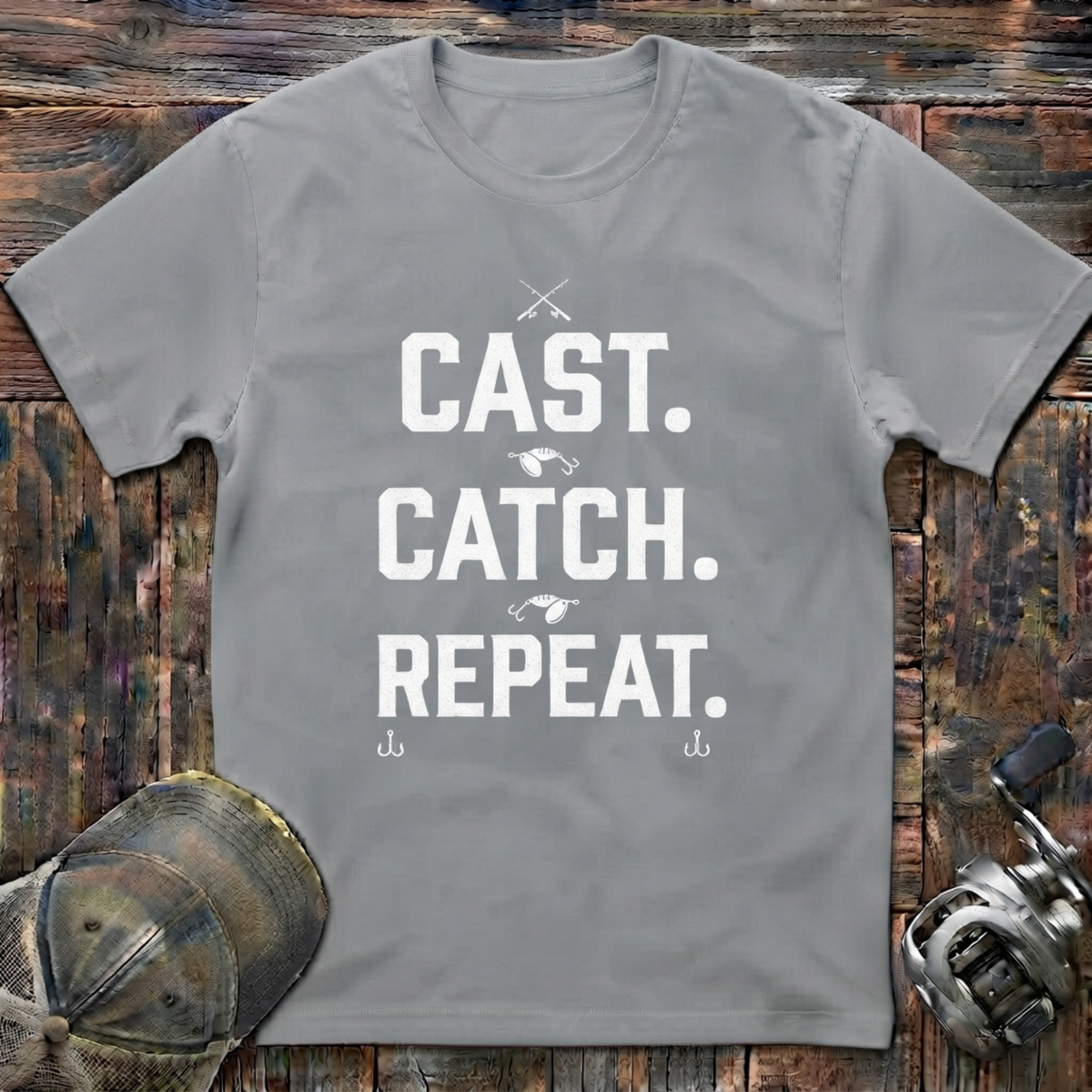 Cast catch repeat  T-Shirt