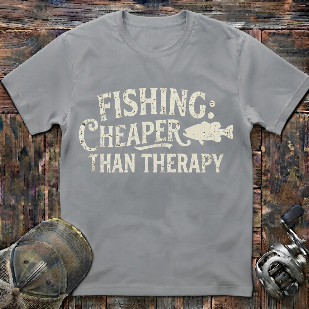 Fishing cheaper then therapy T-Shirt