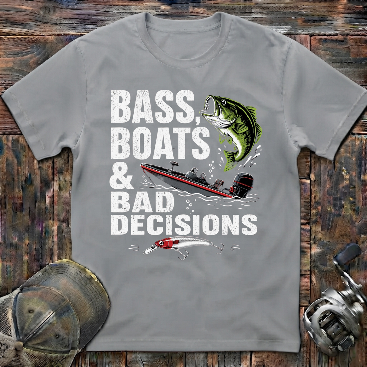 bass boat and bad decisions T-Shirt